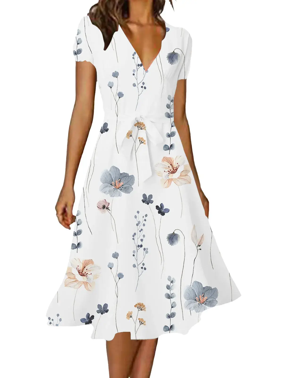 YC1067-white apricot flowers