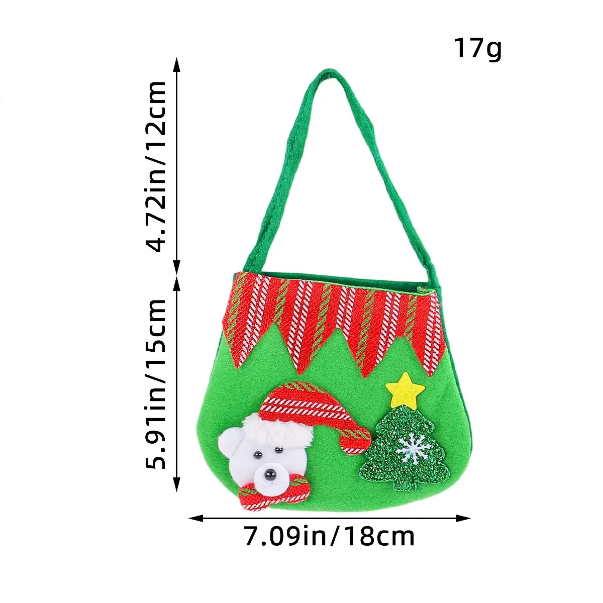 New Red Christmas Candy Bag 16g Lightweight Party Gift - Image 2
