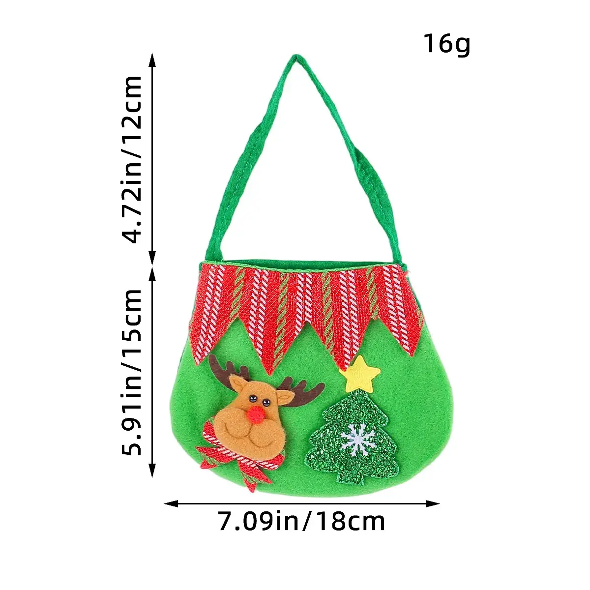 New Red Christmas Candy Bag 16g Lightweight Party Gift - Image 3