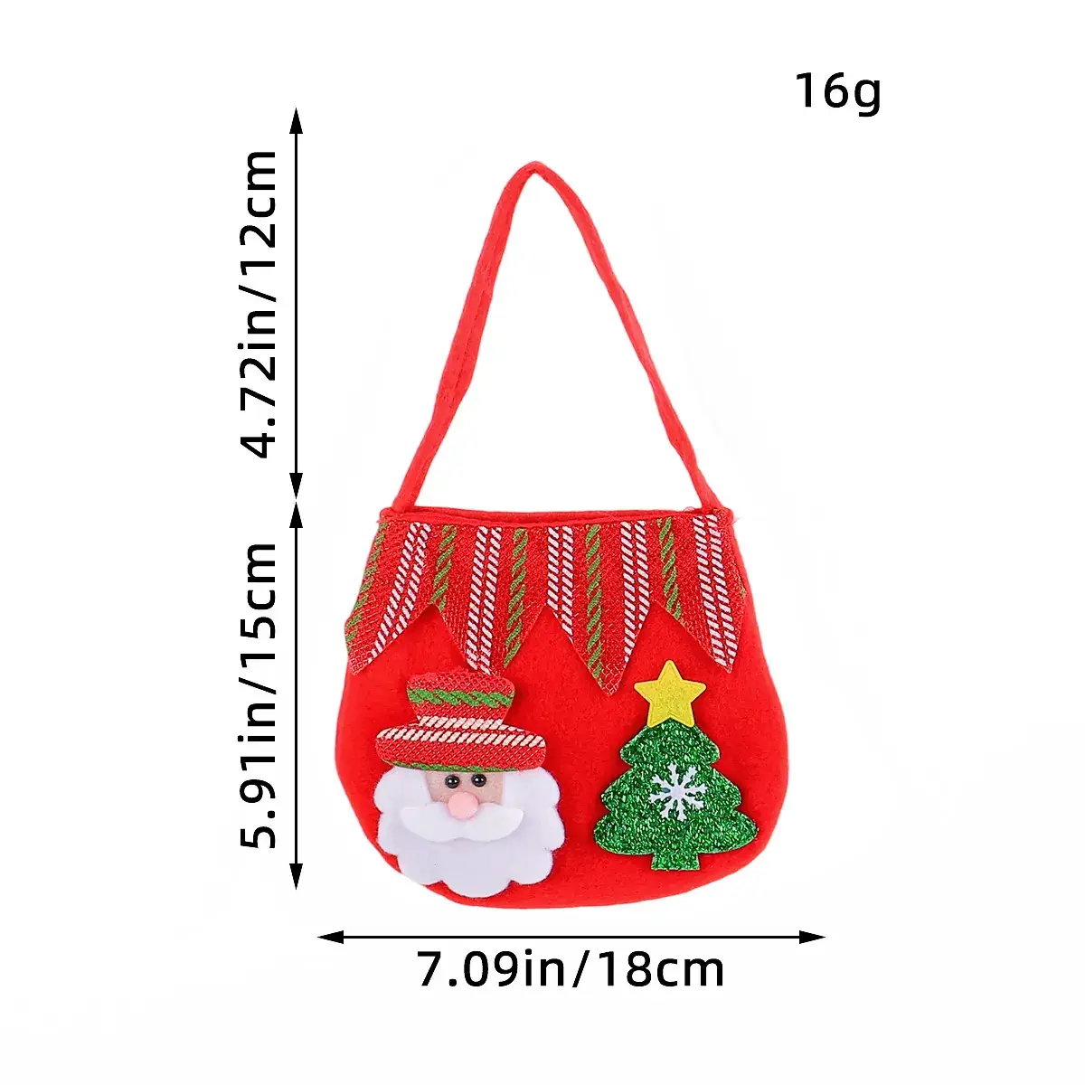 New Red Christmas Candy Bag 16g Lightweight Party Gift - Image 4