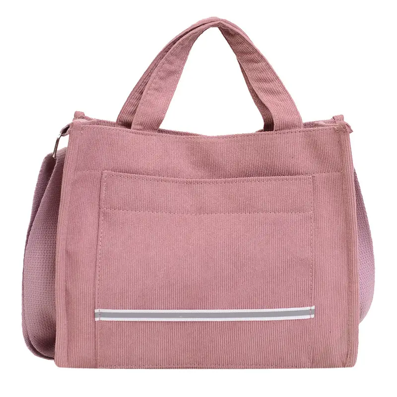 Women's Pink Corduroy Shoulder Bag 2024 - Image 11