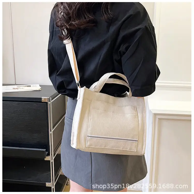 Women's Pink Corduroy Shoulder Bag 2024 — feature 16