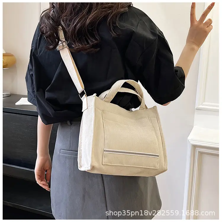Women's Pink Corduroy Shoulder Bag 2024 — feature 17
