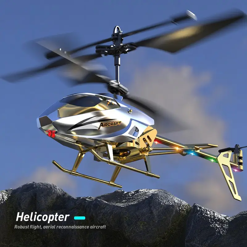 Cross-Border New Model Mini Helicopter Drone Remote Control Aircraft Crash-Resistant Sensor Flight Device Model Airplane Children's Toy Gift