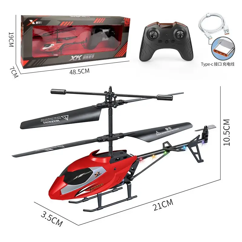 Cross-Border New Model Mini Helicopter Drone Remote Control Aircraft Crash-Resistant Sensor Flight Device Model Airplane Children's Toy Gift