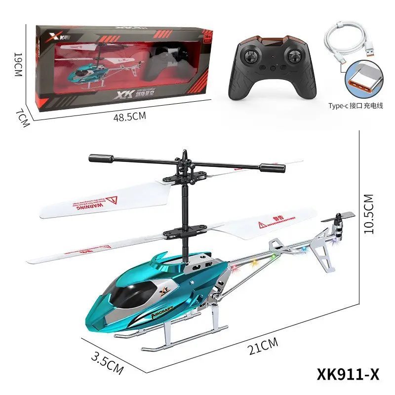 Cross-Border New Model Mini Helicopter Drone Remote Control Aircraft Crash-Resistant Sensor Flight Device Model Airplane Children's Toy Gift