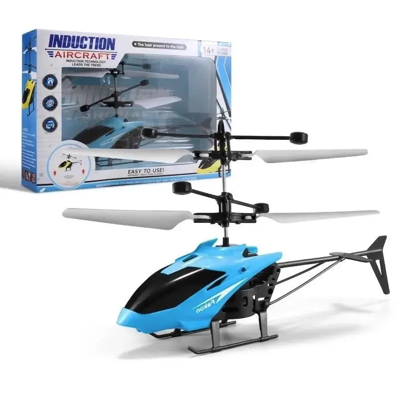 Cross-Border New Model Mini Helicopter Drone Remote Control Aircraft Crash-Resistant Sensor Flight Device Model Airplane Children's Toy Gift