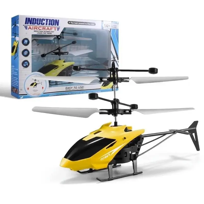Cross-Border New Model Mini Helicopter Drone Remote Control Aircraft Crash-Resistant Sensor Flight Device Model Airplane Children's Toy Gift