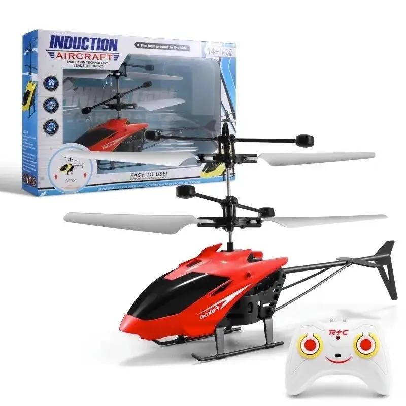 Cross-Border New Model Mini Helicopter Drone Remote Control Aircraft Crash-Resistant Sensor Flight Device Model Airplane Children's Toy Gift