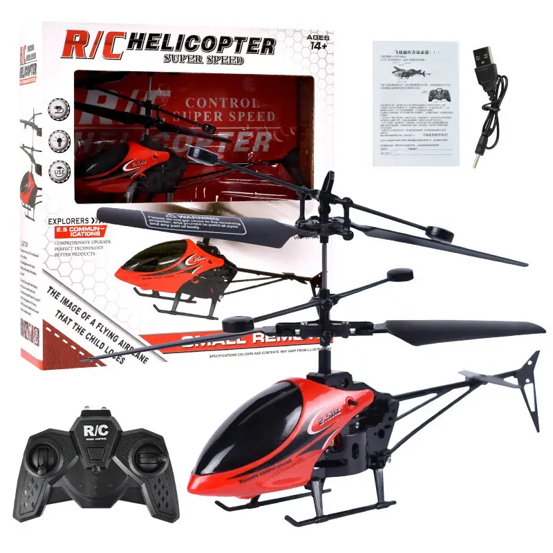Cross-Border New Model Mini Helicopter Drone Remote Control Aircraft Crash-Resistant Sensor Flight Device Model Airplane Children's Toy Gift