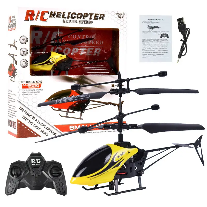 Cross-Border New Model Mini Helicopter Drone Remote Control Aircraft Crash-Resistant Sensor Flight Device Model Airplane Children's Toy Gift