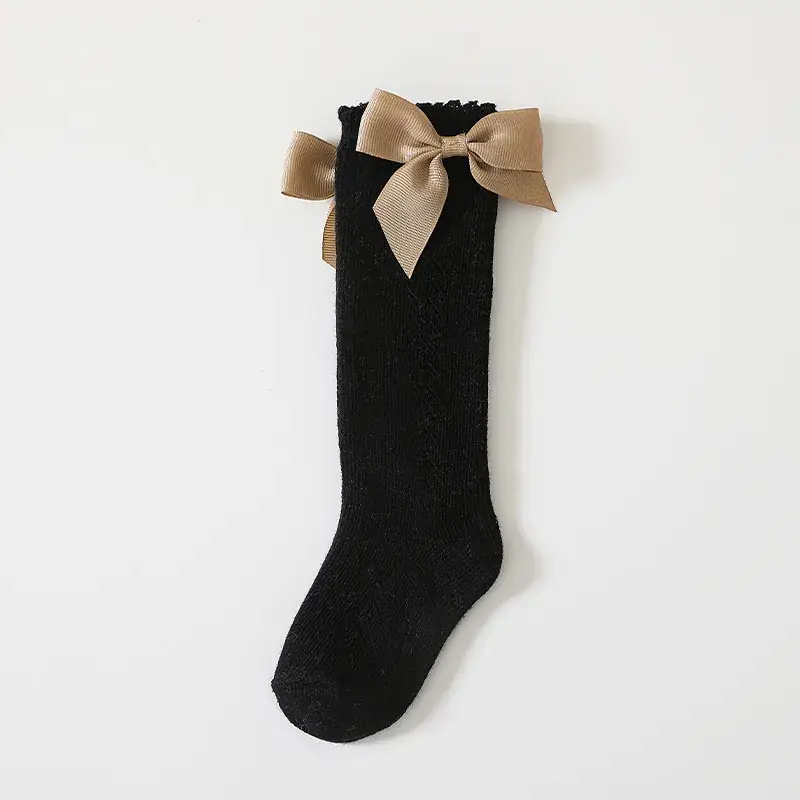 Baby Bow Dash Mesh Socks for Girls - Image 6