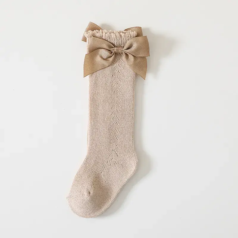 Baby Bow Dash Mesh Socks for Girls - Image 8