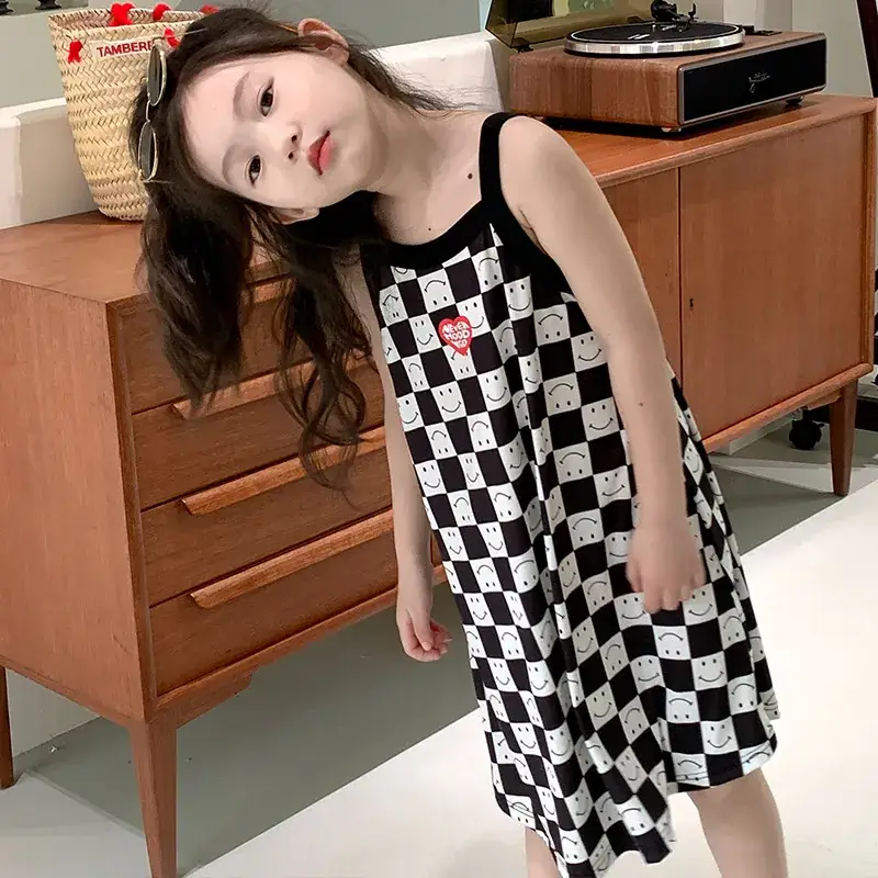 Girls Plaid Floral Skirt Summer 2024