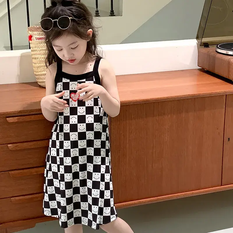 Girls Plaid Floral Skirt Summer 2024