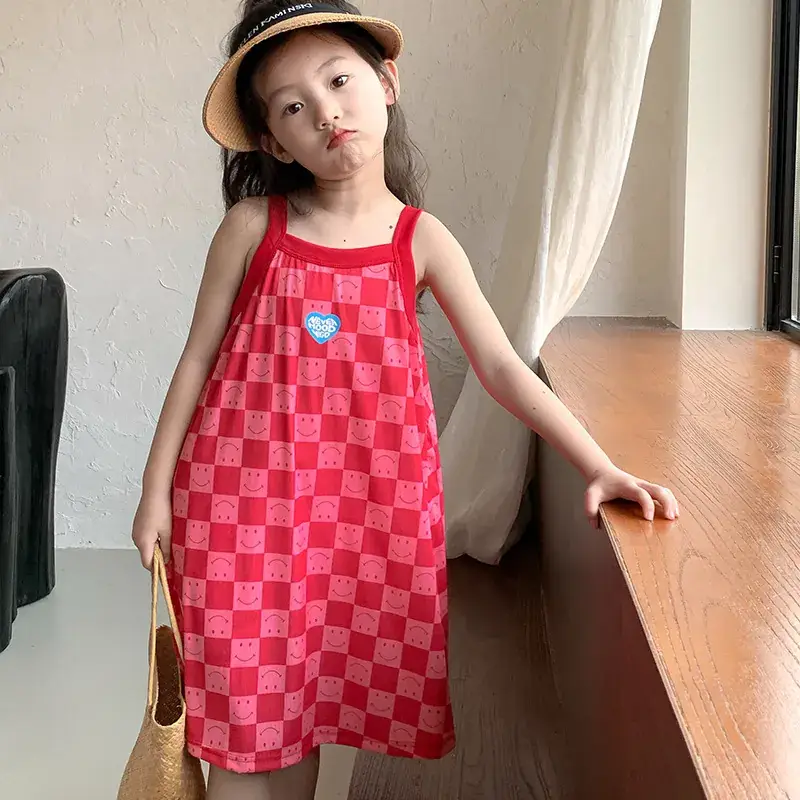 Girls Plaid Floral Skirt Summer 2024