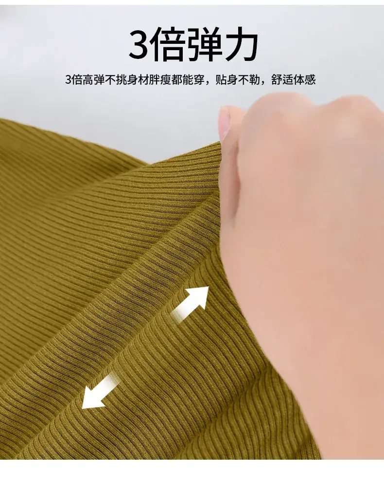 Women V-Neck Long Sleeve T-Shirt Brown 2025 — feature 15