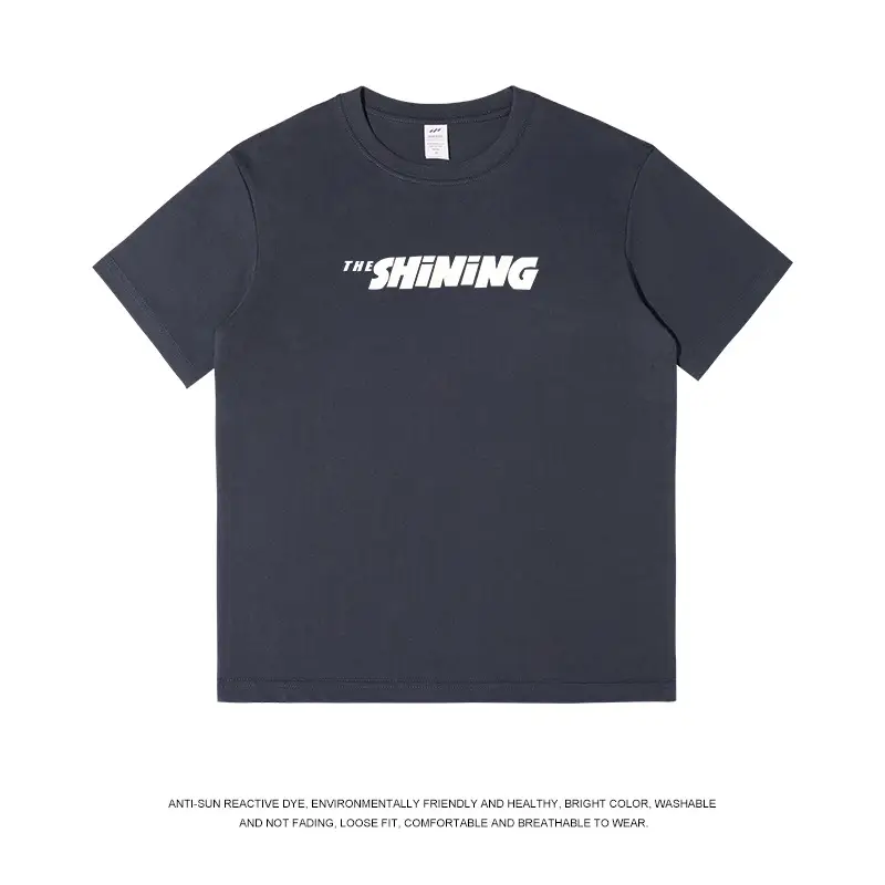 Japanese Style Black T-Shirt for Boys Women Summer Heavy Cotton - Image 6