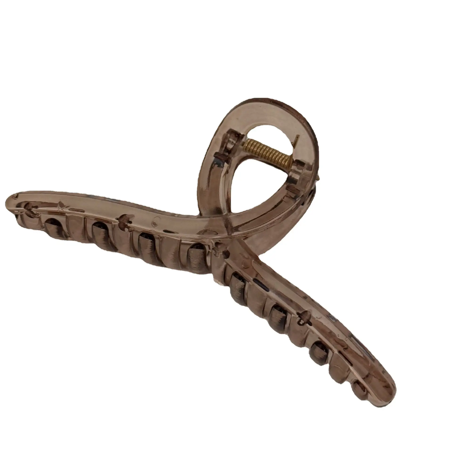 Warm Tea Cross Hair Clip Women Large Shark Plate Clip - Image 11