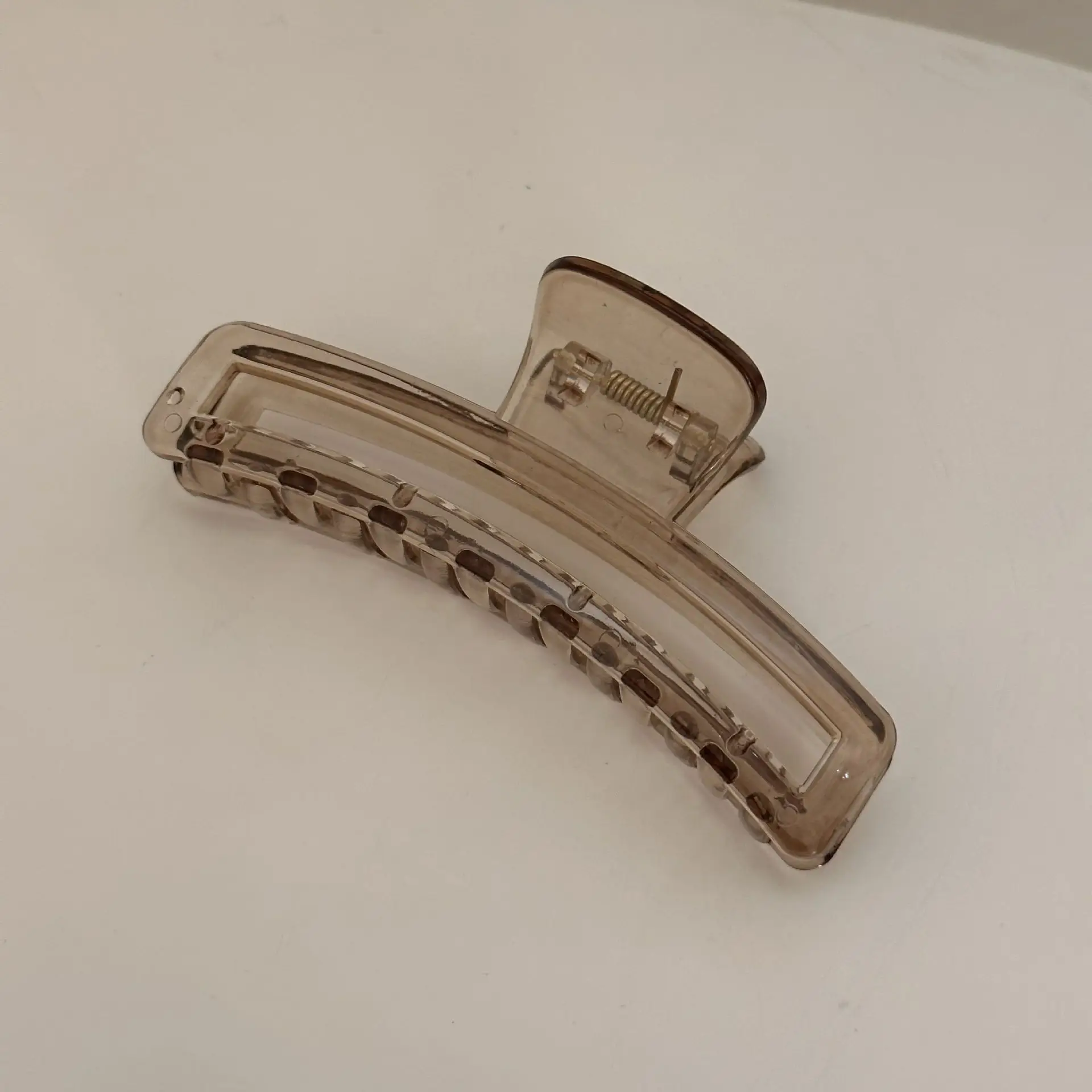 Warm Tea Cross Hair Clip Women Large Shark Plate Clip - Image 6
