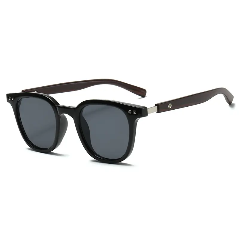 Anti-UV Sunglasses for Men Women Black Wood Grain - Image 11