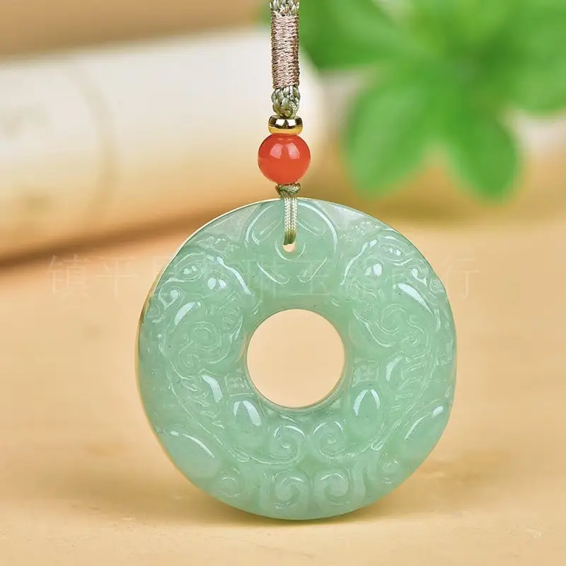 Brazil Green Jade Dongling Pendant for Men Women