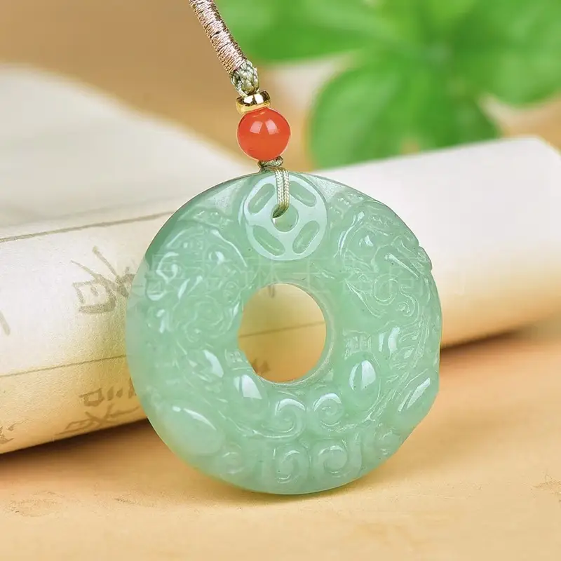 Brazil Green Jade Dongling Pendant for Men Women