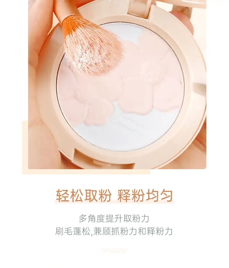 xixi 3-Piece Blush Eye Shadow Blush Brush Set — feature 4