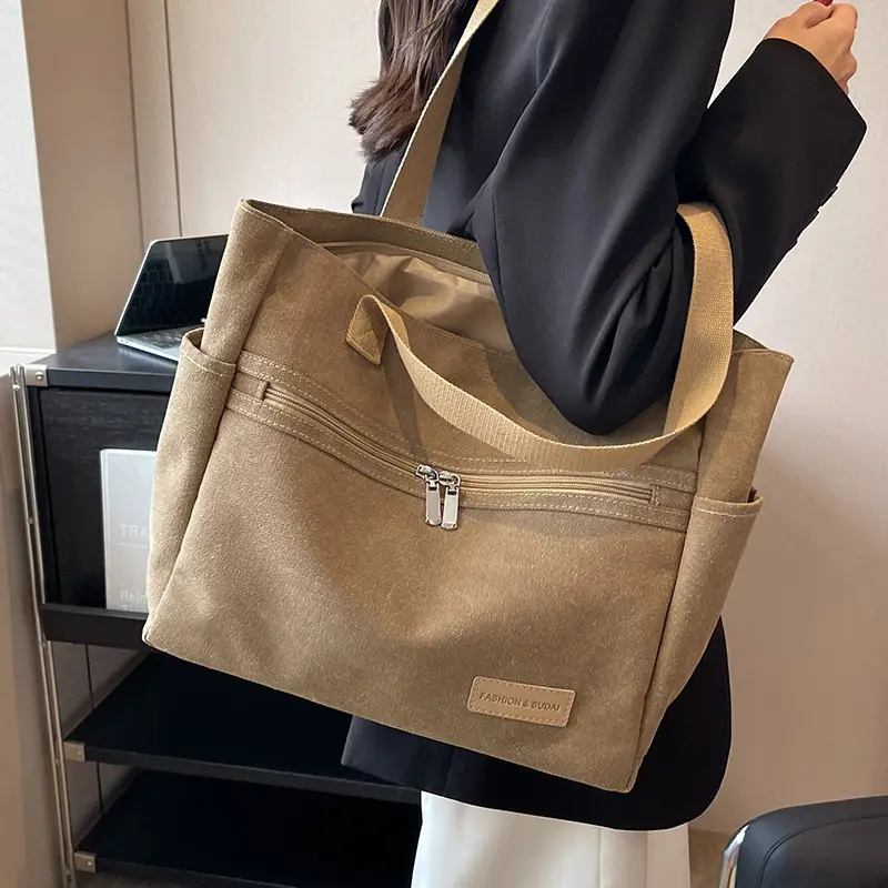 Women Canvas Shoulder Bag Large Capacity 2023 - Image 7