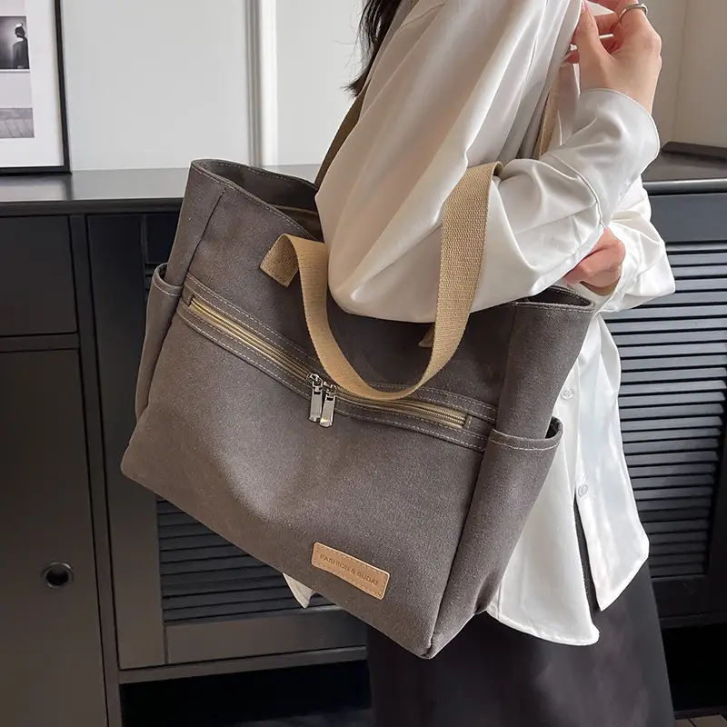 Women Canvas Shoulder Bag Large Capacity 2023 - Image 8