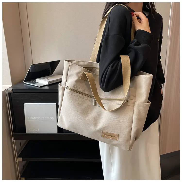 Women Canvas Shoulder Bag Large Capacity 2023 — feature 11
