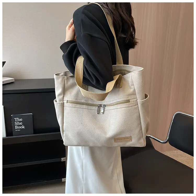 Women Canvas Shoulder Bag Large Capacity 2023 — feature 12