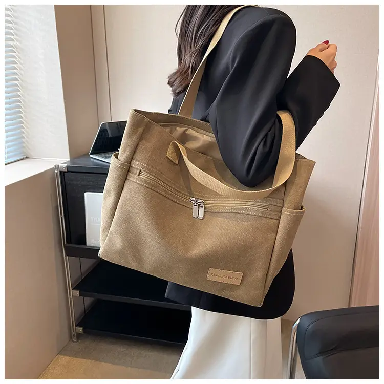 Women Canvas Shoulder Bag Large Capacity 2023 — feature 13