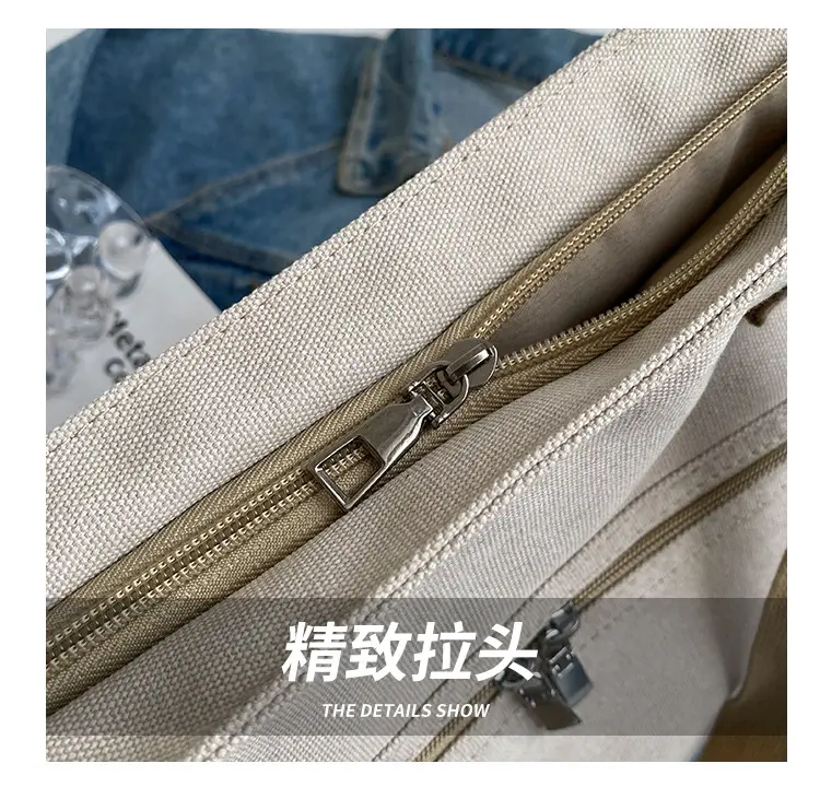 Women Canvas Shoulder Bag Large Capacity 2023 — feature 4