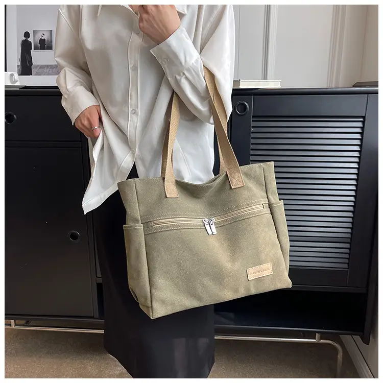 Women Canvas Shoulder Bag Large Capacity 2023 — feature 9