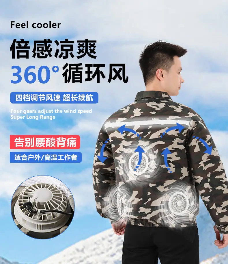 Camo Military Cooling Shirt Short Sleeve Black — feature 1