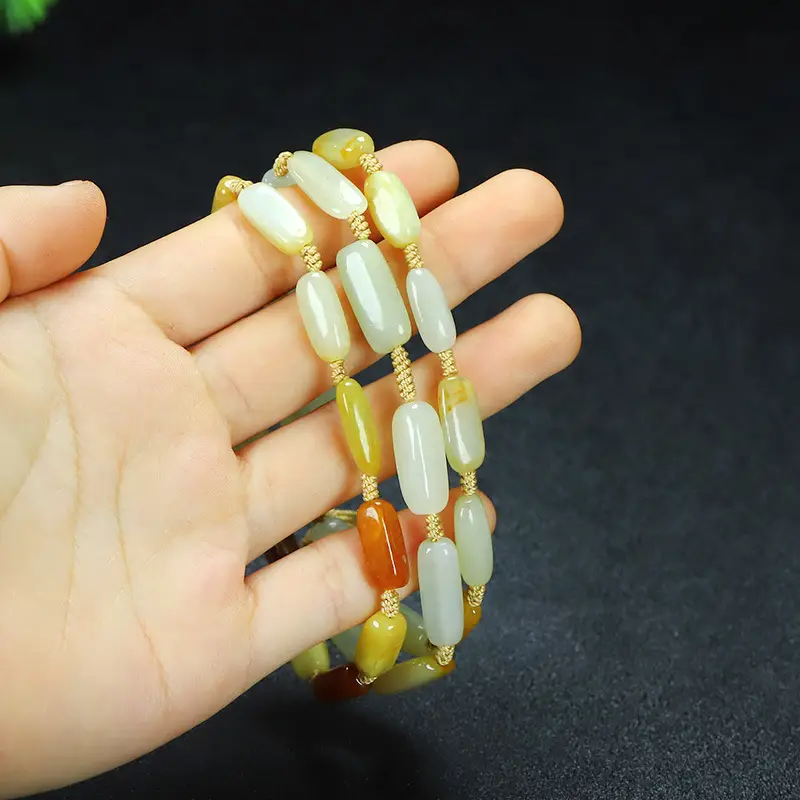 Xinjiang Hotan Jade Multi-Treasure Chain Necklace