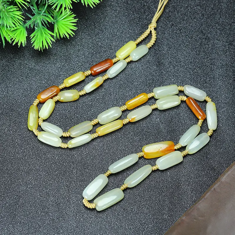 Xinjiang Hotan Jade Multi-Treasure Chain Necklace — feature 2