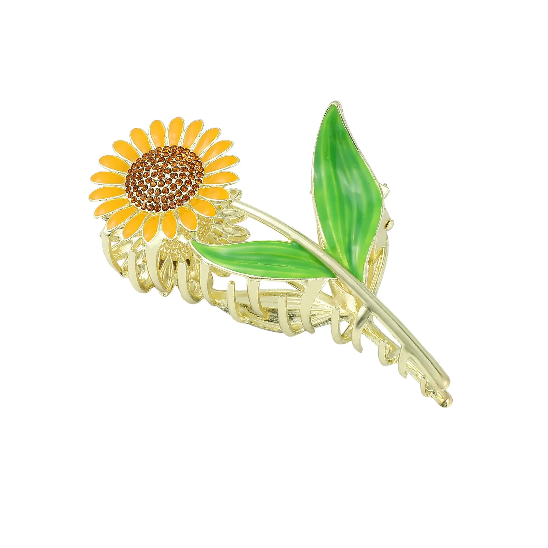 6 Pcs Metal Hairpins Set Sunflower Butterfly Shark Clips - Image 5