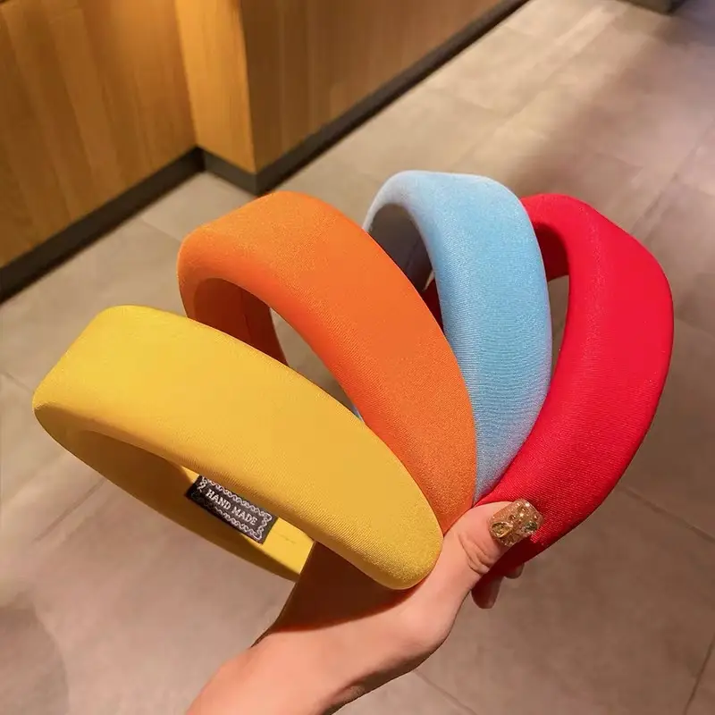 Korean Dongdaemun Hair Bands Solid Color Wide Brim - Image 18