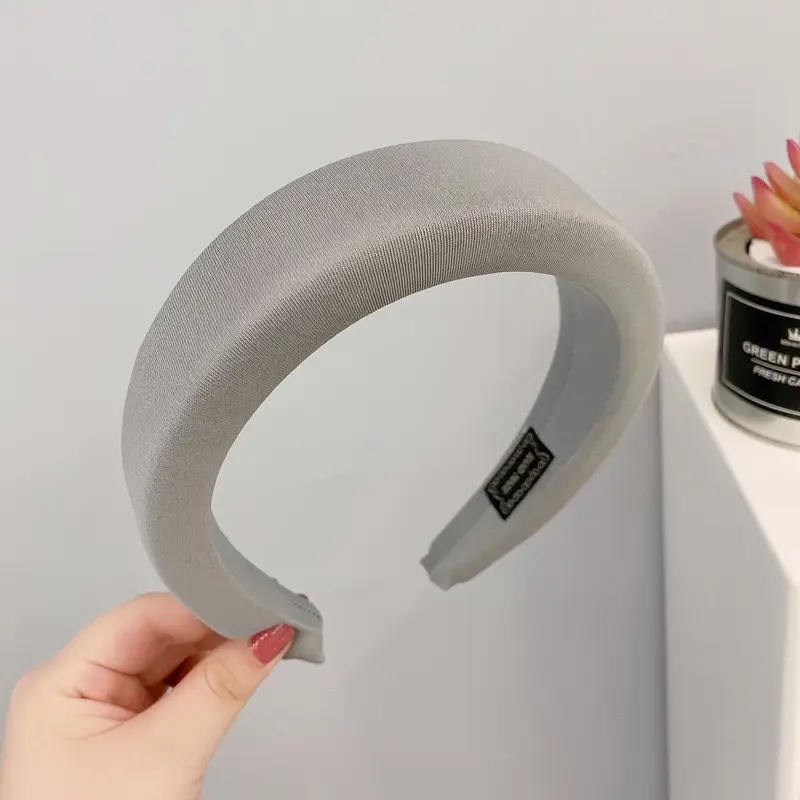 Korean Dongdaemun Hair Bands Solid Color Wide Brim - Image 11
