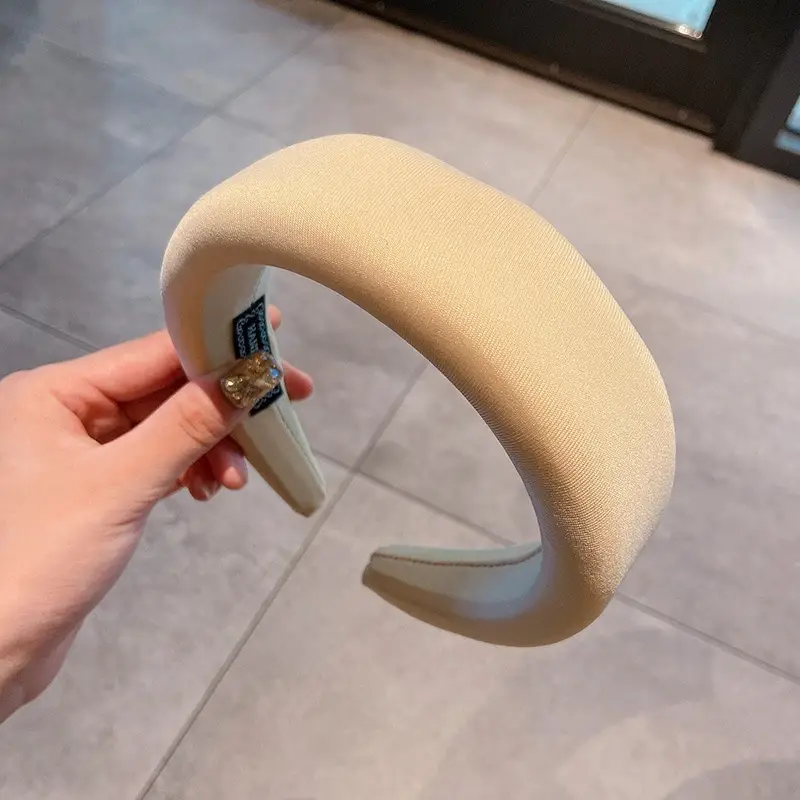 Korean Dongdaemun Hair Bands Solid Color Wide Brim - Image 15