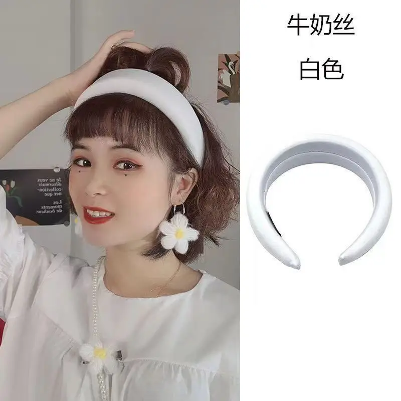 Korean Dongdaemun Hair Bands Solid Color Wide Brim - Image 9