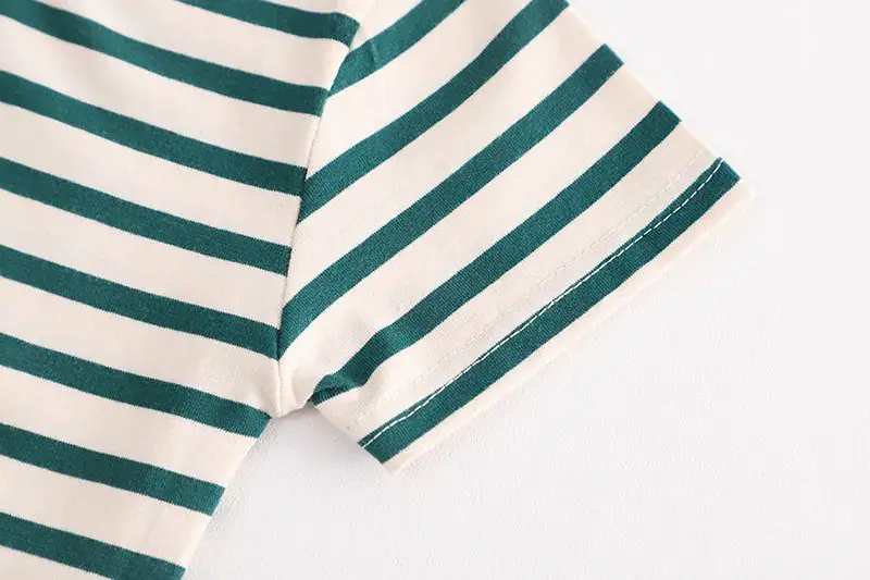 Baby Split Striped Overalls Suit One Year Old — feature 10