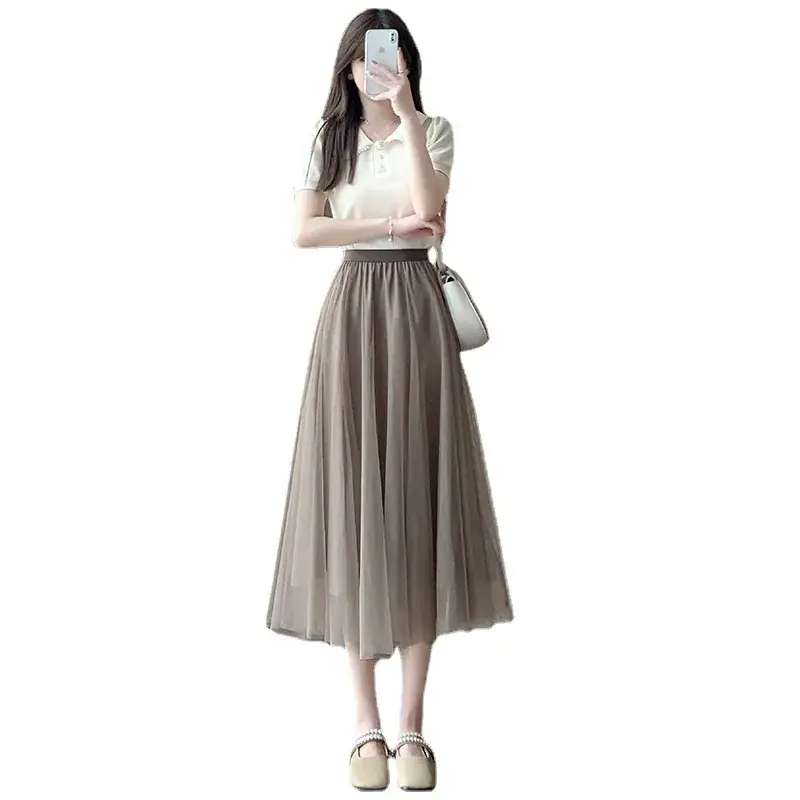 Princess Long Skirt High Waist Elastic Waist Mesh 2025 - Image 10