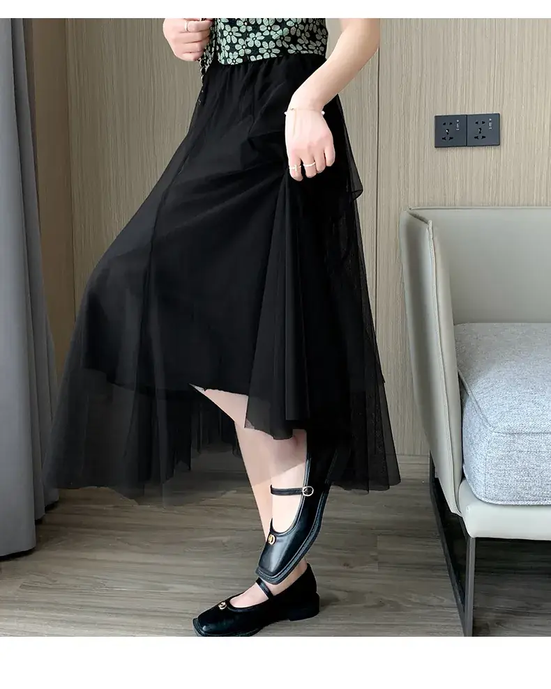 Princess Long Skirt High Waist Elastic Waist Mesh 2025 — feature 18