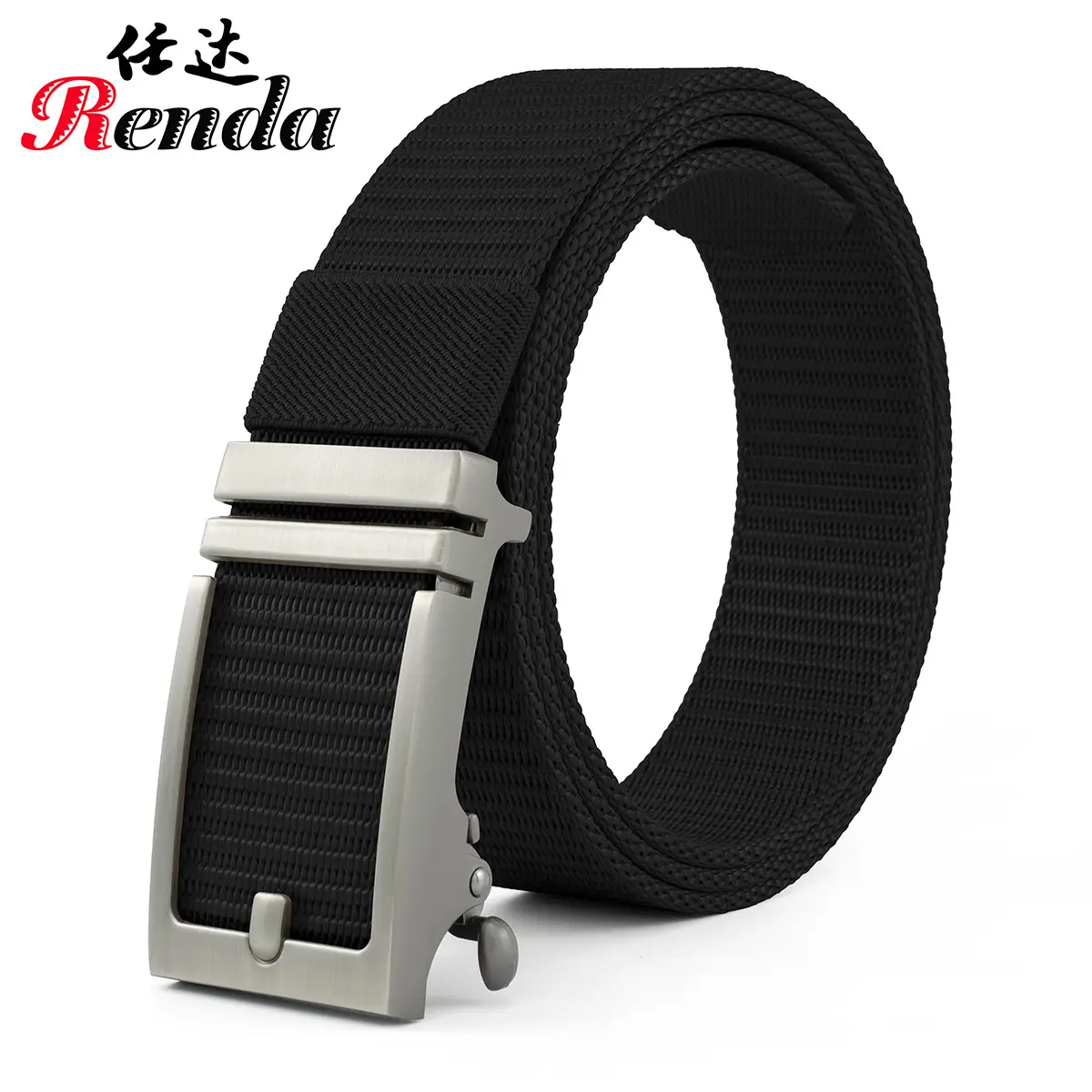 Men's Navy Canvas Belt with Automatic Buckle - Image 7