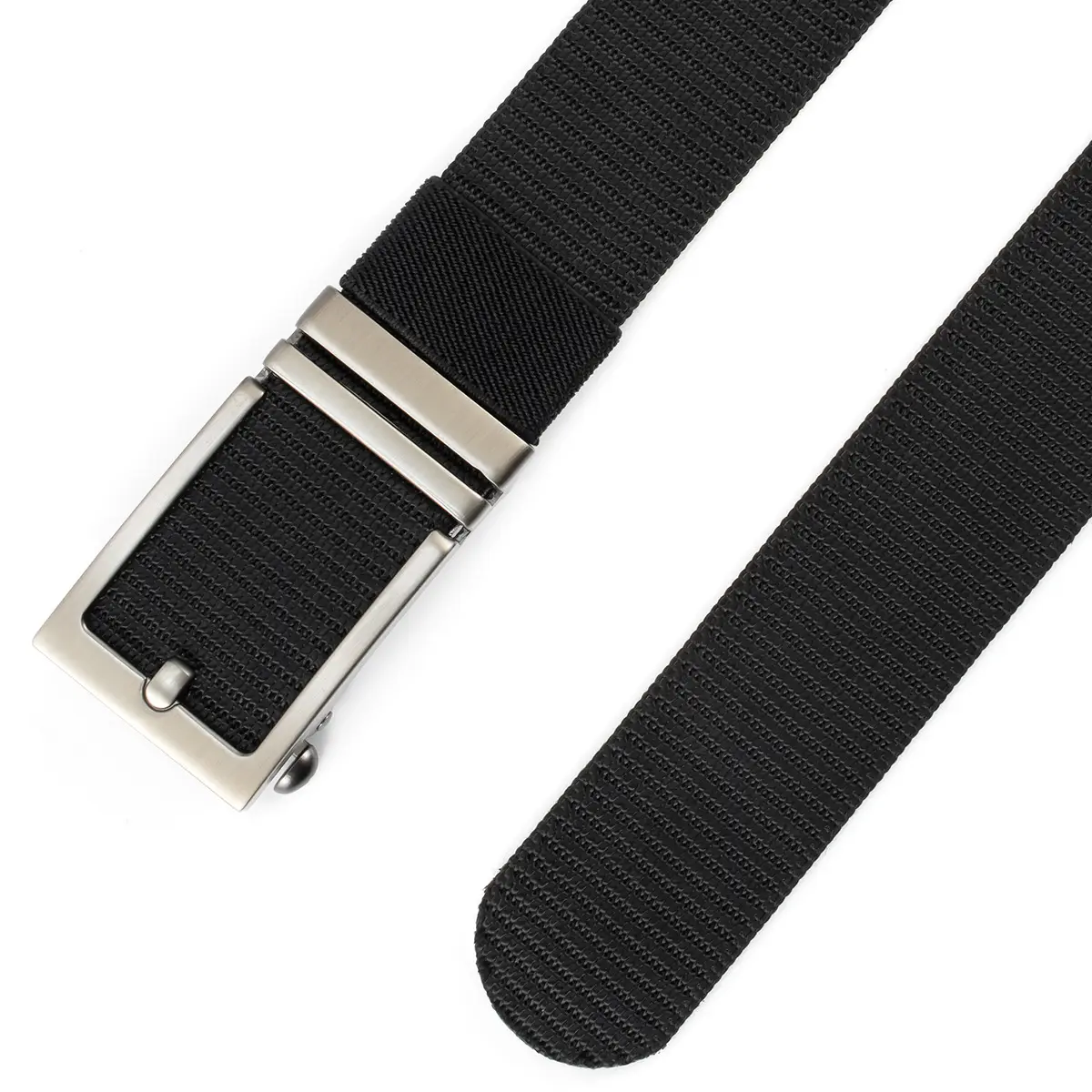 Men's Navy Canvas Belt with Automatic Buckle - Image 8