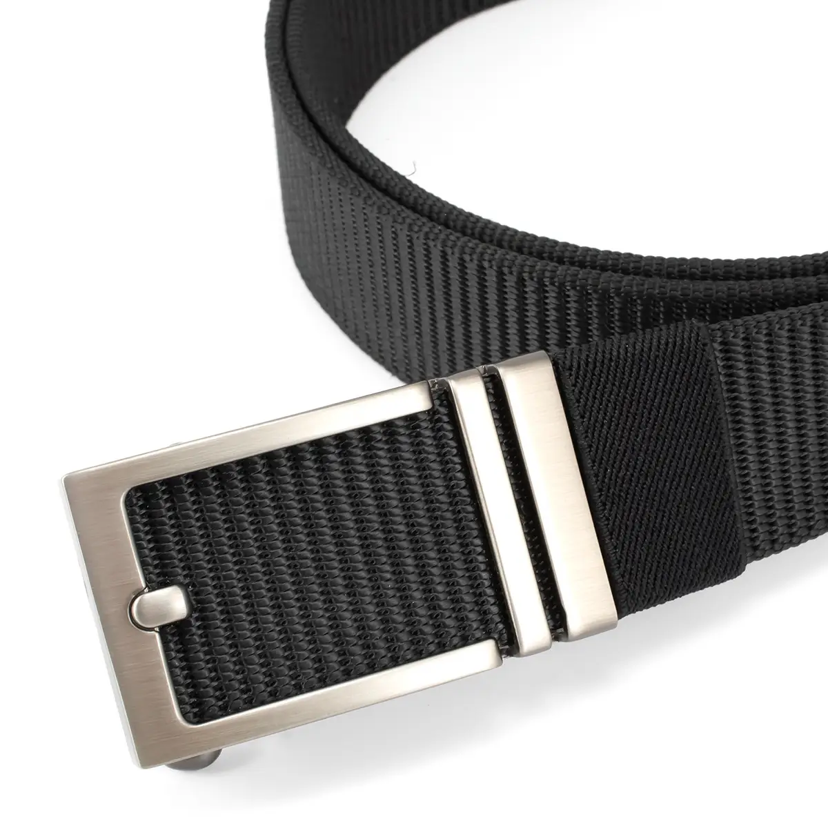 Men's Navy Canvas Belt with Automatic Buckle - Image 9