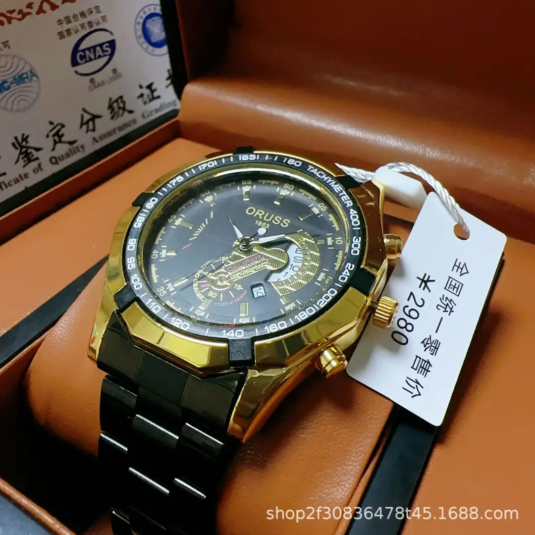 A generation of automatic movement watch men's calendar waterproof luminous non-mechanical watch large dial cross-border new — feature 10